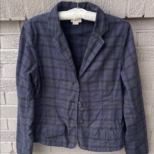 American Eagle Plaid Navy Women's Blazer- XL
